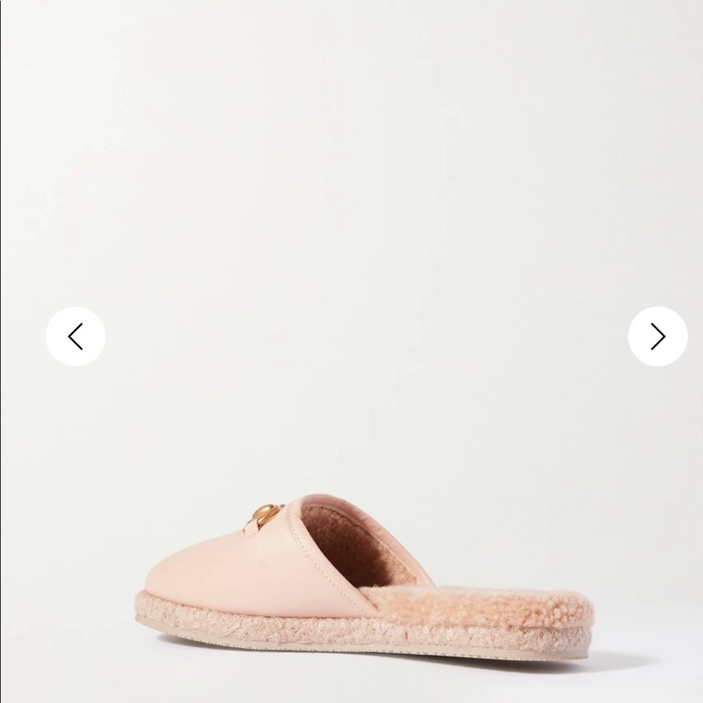 SOLD on RR ⭐️ GUCCI Horsebit Shearling-Lined Leather Mule Flat Slippers NWOT - Picture 5 of 16